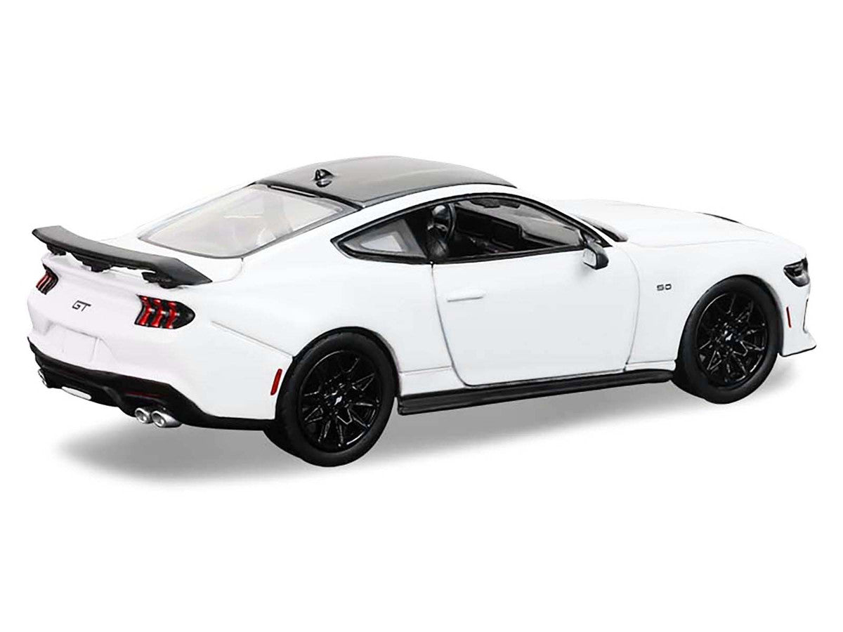 2024 Ford Mustang Oxford White with Black Top "GreenLight Muscle" Series 30 1/64 Diecast Model Car by Greenlight LuxuryLifeWay Online Store