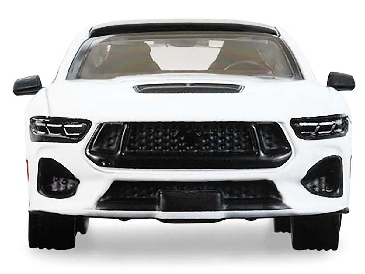 2024 Ford Mustang Oxford White with Black Top "GreenLight Muscle" Series 30 1/64 Diecast Model Car by Greenlight LuxuryLifeWay Online Store