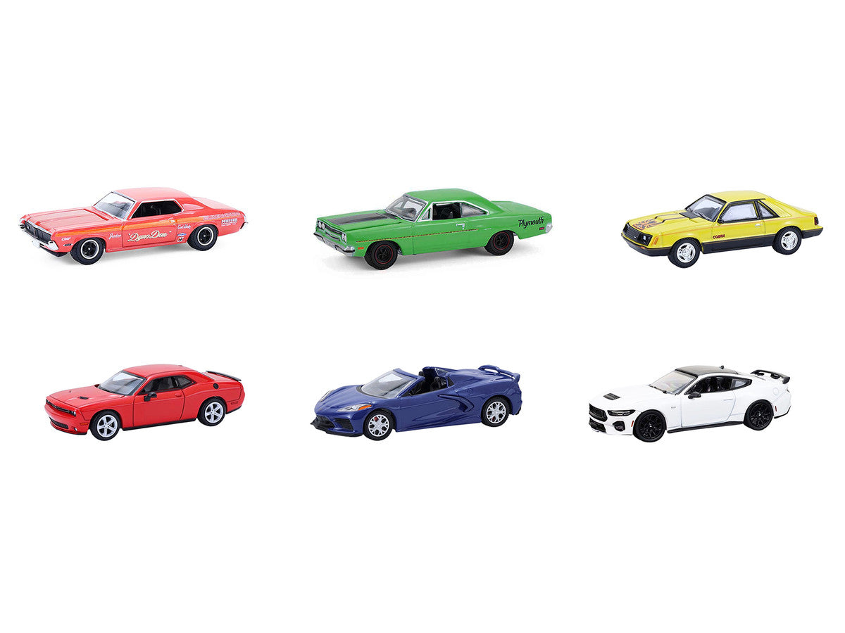 "GreenLight Muscle" Series 30 Set of 6 pieces 1/64 Diecast Model Cars by Greenlight LuxuryLifeWay Online Store