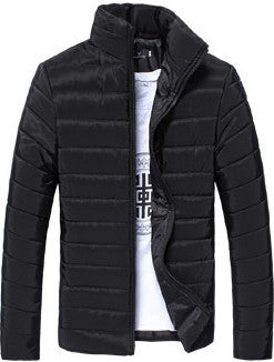 Men's stand-up collar warm coat