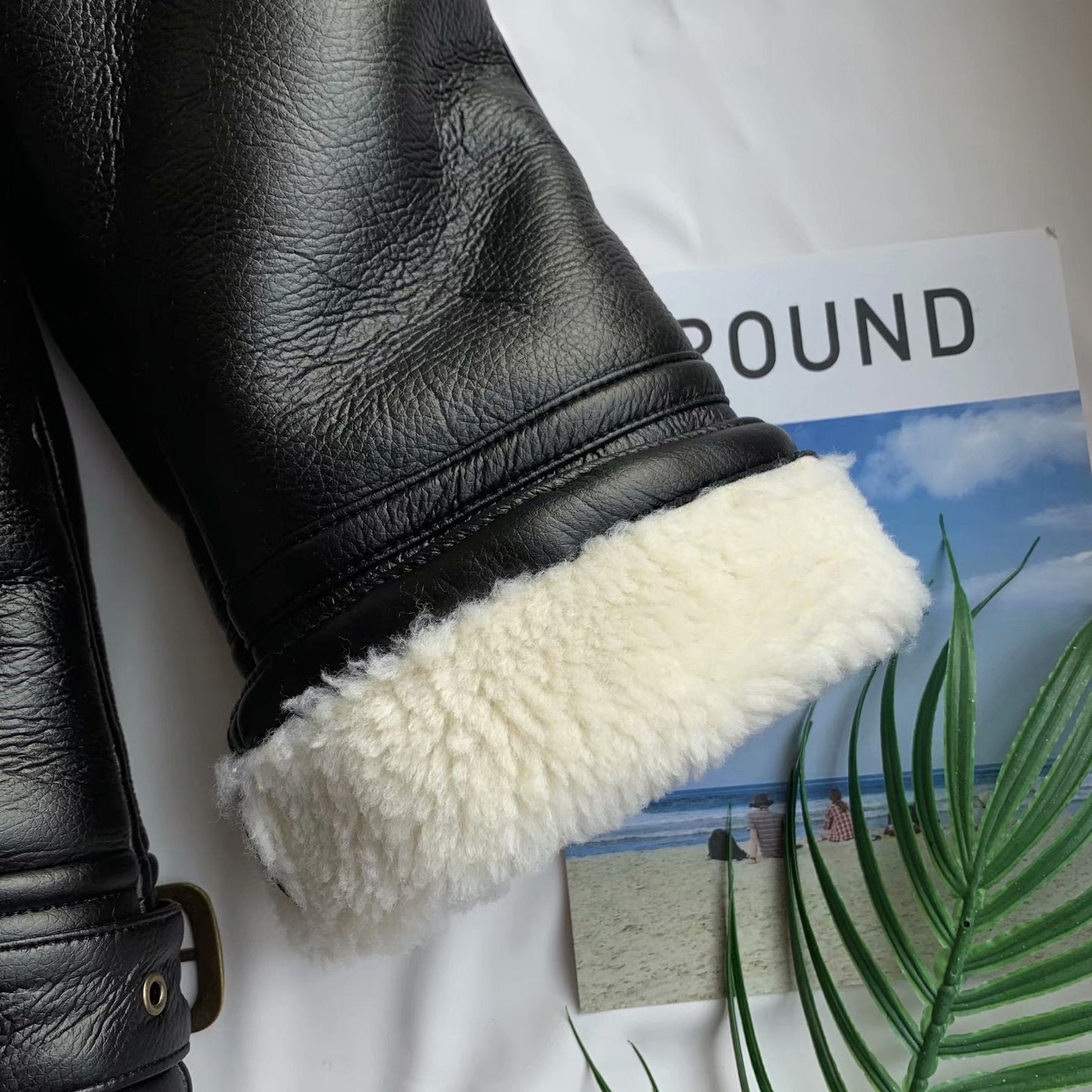 Motorcycle style lapel fur coat Best YouTube Store