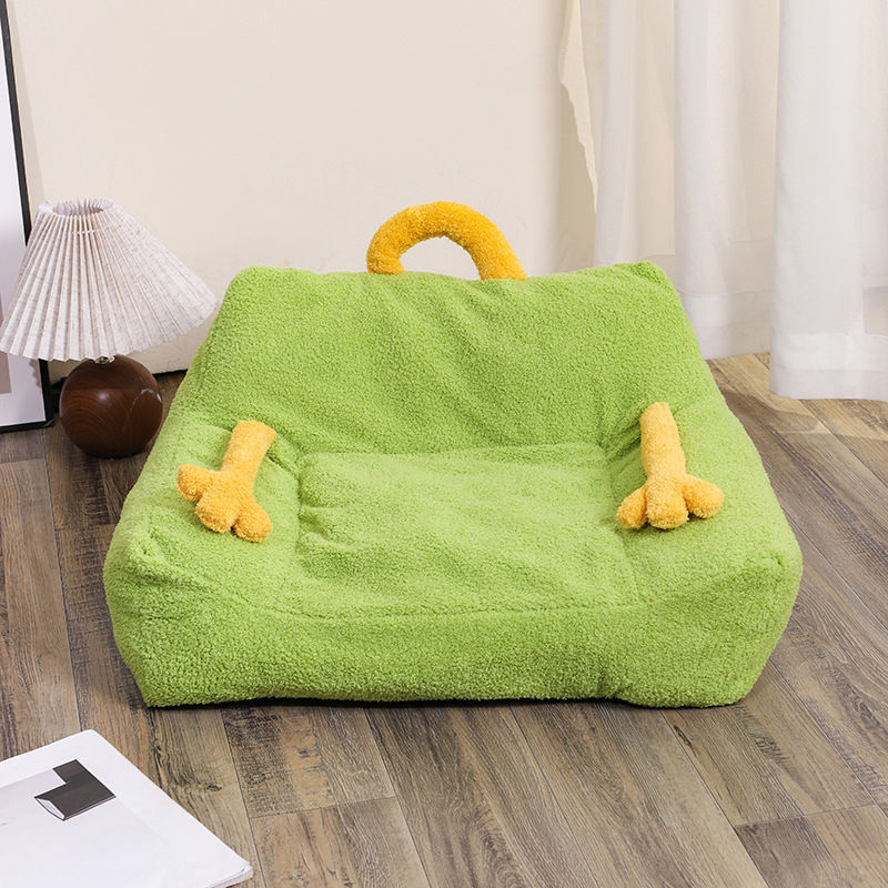 Pet Nest Multi-Color Cute Wind Cartoon Cat Nest Dog Nest Sofa Nest Suitable Small And Medium-Sized Cats And Dogs Four Seasons Washable Small Pet Bed Pets Fashion