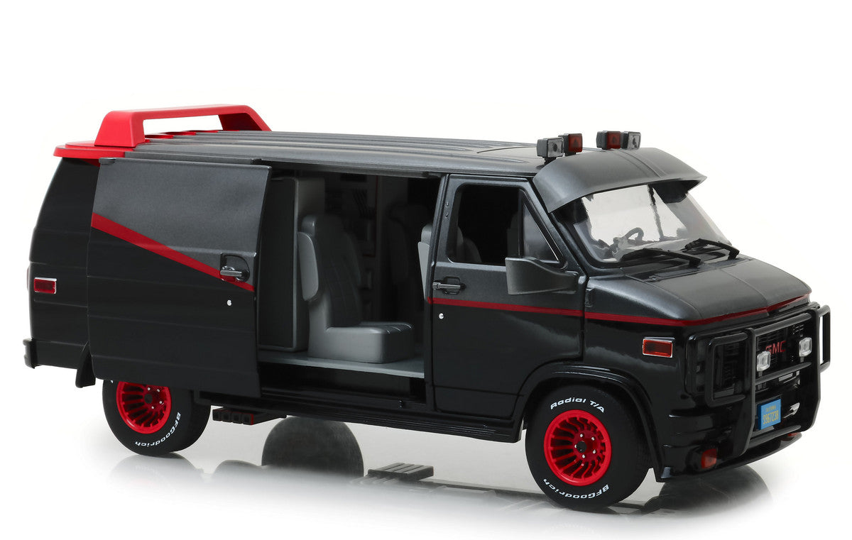 1983 GMC Vandura Black "The A-Team" (1983-1987) TV Series 1/18 Diecast Model Car by Greenlight LuxuryLifeWay Online Store