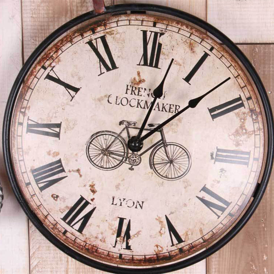Creative bicycle wall clock PearlNestDecor.com