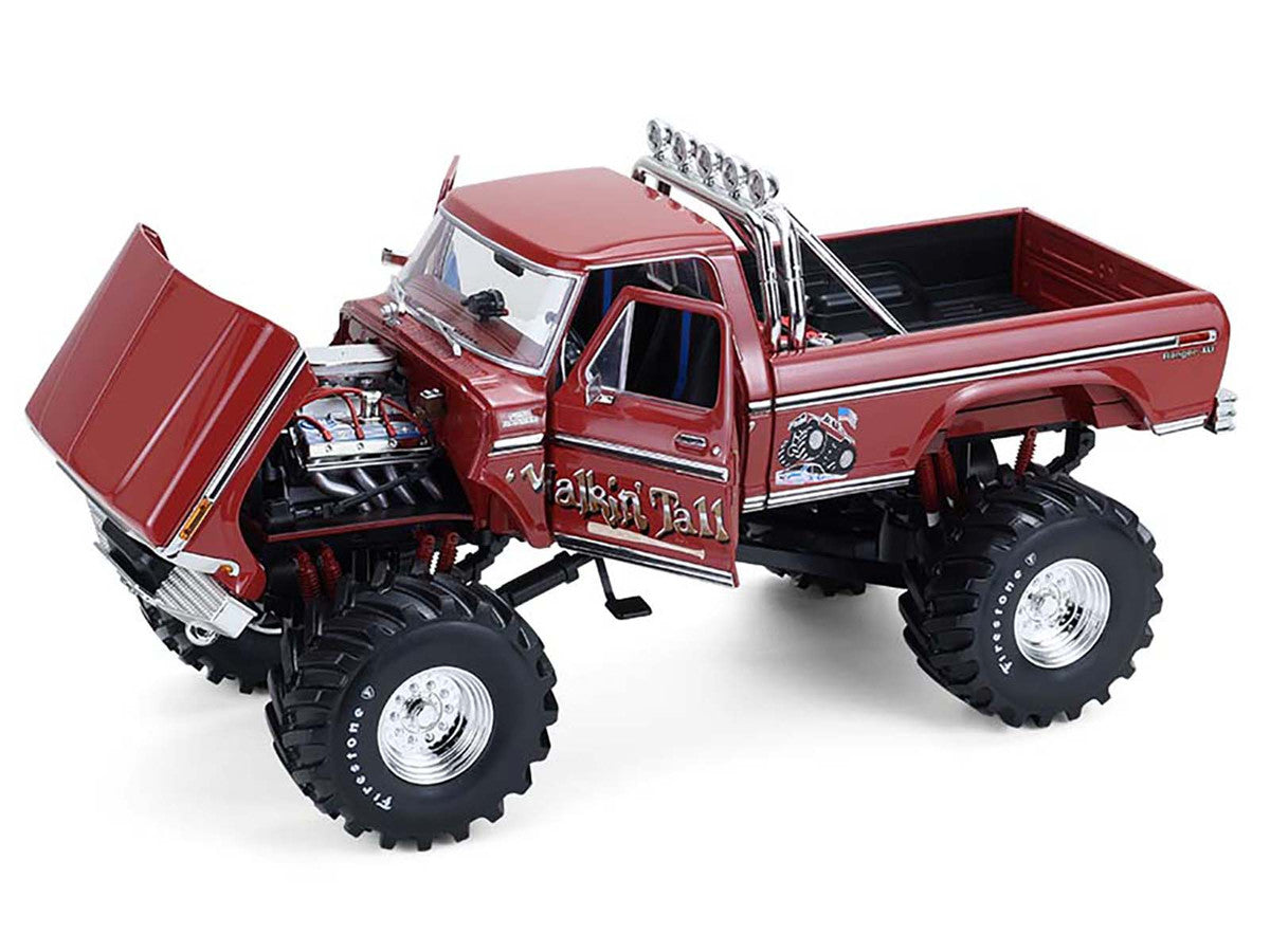 1979 Ford F-250 Monster Truck with 48-Inch Tires "Walkin' Tall" Red "Kings of Crunch" Series 1/18 Diecast Model Car by Greenlight LuxuryLifeWay Online Store