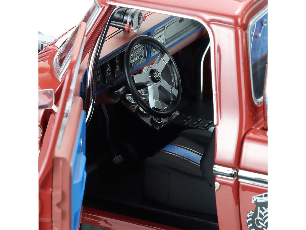 1979 Ford F-250 Monster Truck with 48-Inch Tires "Walkin' Tall" Red "Kings of Crunch" Series 1/18 Diecast Model Car by Greenlight LuxuryLifeWay Online Store
