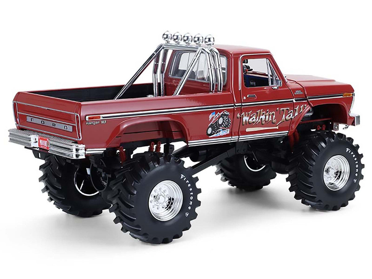 1979 Ford F-250 Monster Truck with 48-Inch Tires "Walkin' Tall" Red "Kings of Crunch" Series 1/18 Diecast Model Car by Greenlight LuxuryLifeWay Online Store