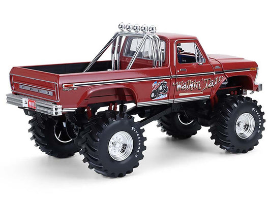 1979 Ford F-250 Monster Truck with 48-Inch Tires "Walkin' Tall" Red "Kings of Crunch" Series 1/18 Diecast Model Car by Greenlight LuxuryLifeWay Online Store