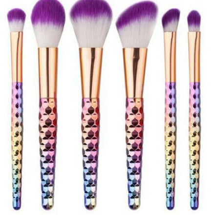 6 fish scales honeycomb makeup brush CJD