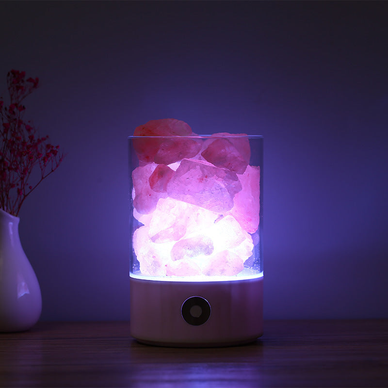 USB Himalayan Salt LED Lamp PearlNestDecor.com