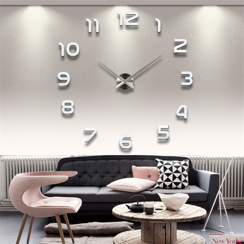 Creative Diy Clock Wall Clock Living Room Home PearlNestDecor.com