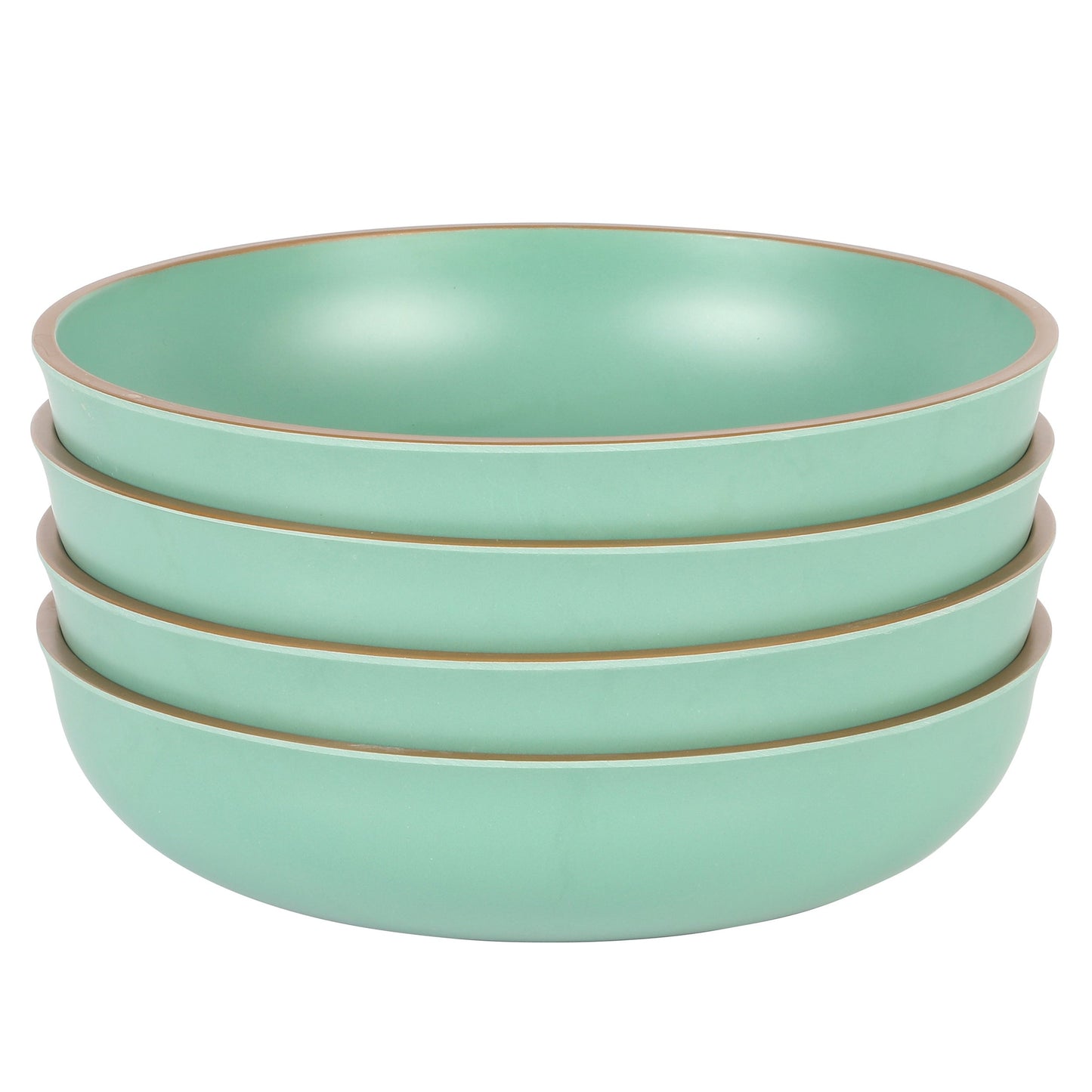 Gibson Home Rockabye 4 Piece 8.5 Inch Melamine Dinner Bowl Set In Green LuxuryLifeWay Online Store
