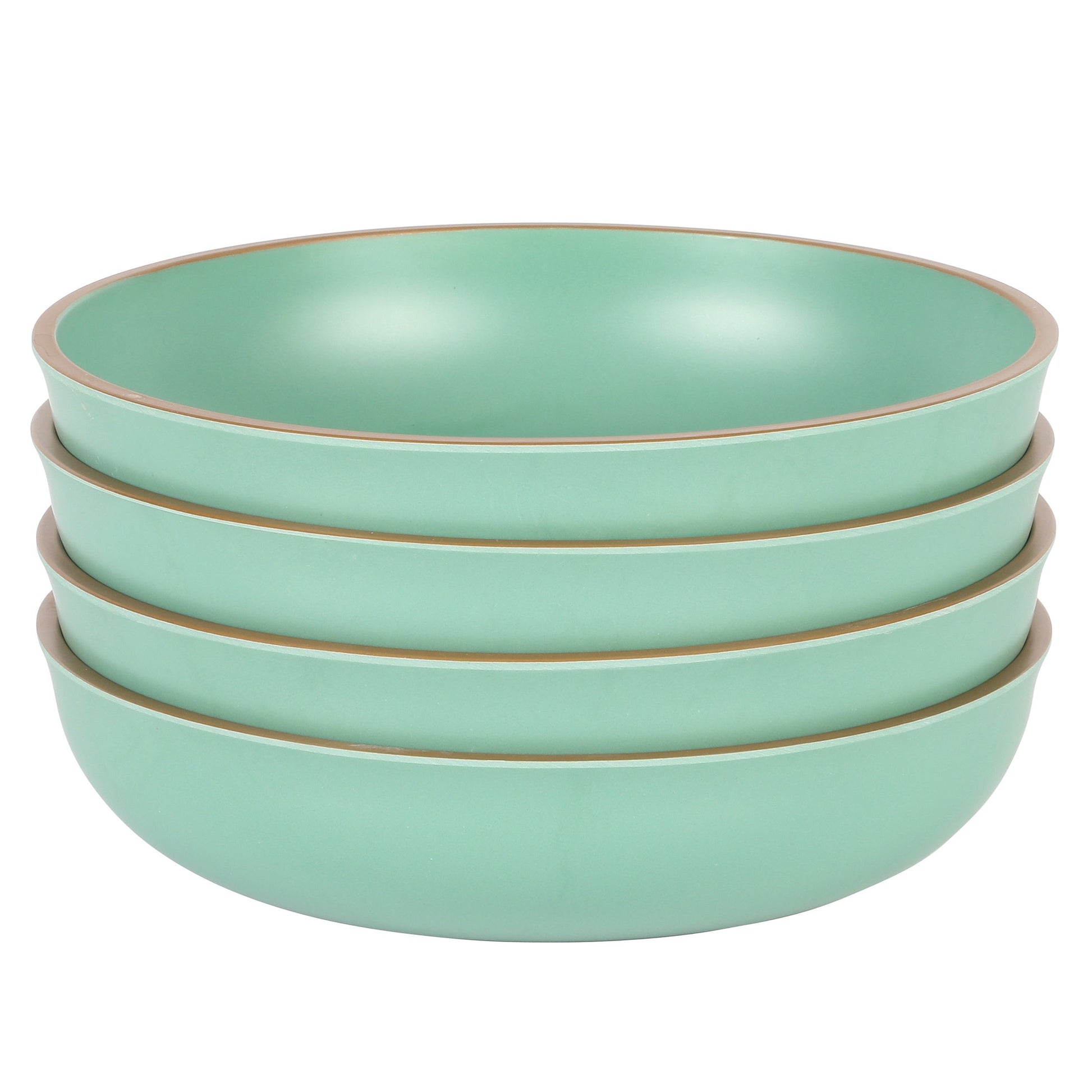 Gibson Home Rockabye 4 Piece 8.5 Inch Melamine Dinner Bowl Set In Green LuxuryLifeWay Online Store