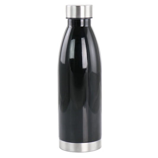 Gibson Home Dunneally 23 Ounce Plastic Water Bottle with Lid in Black LuxuryLifeWay Online Store