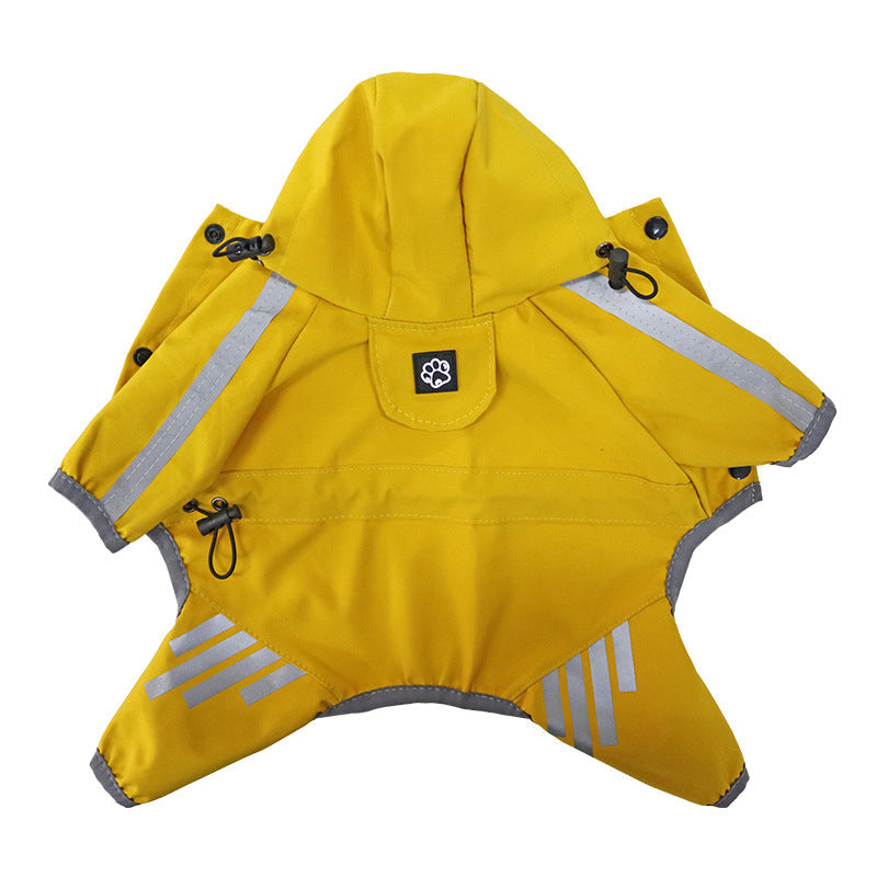 Dog Raincoat Full Package Four Feet Waterproof Rain Cape Pet Products Pets Fashion