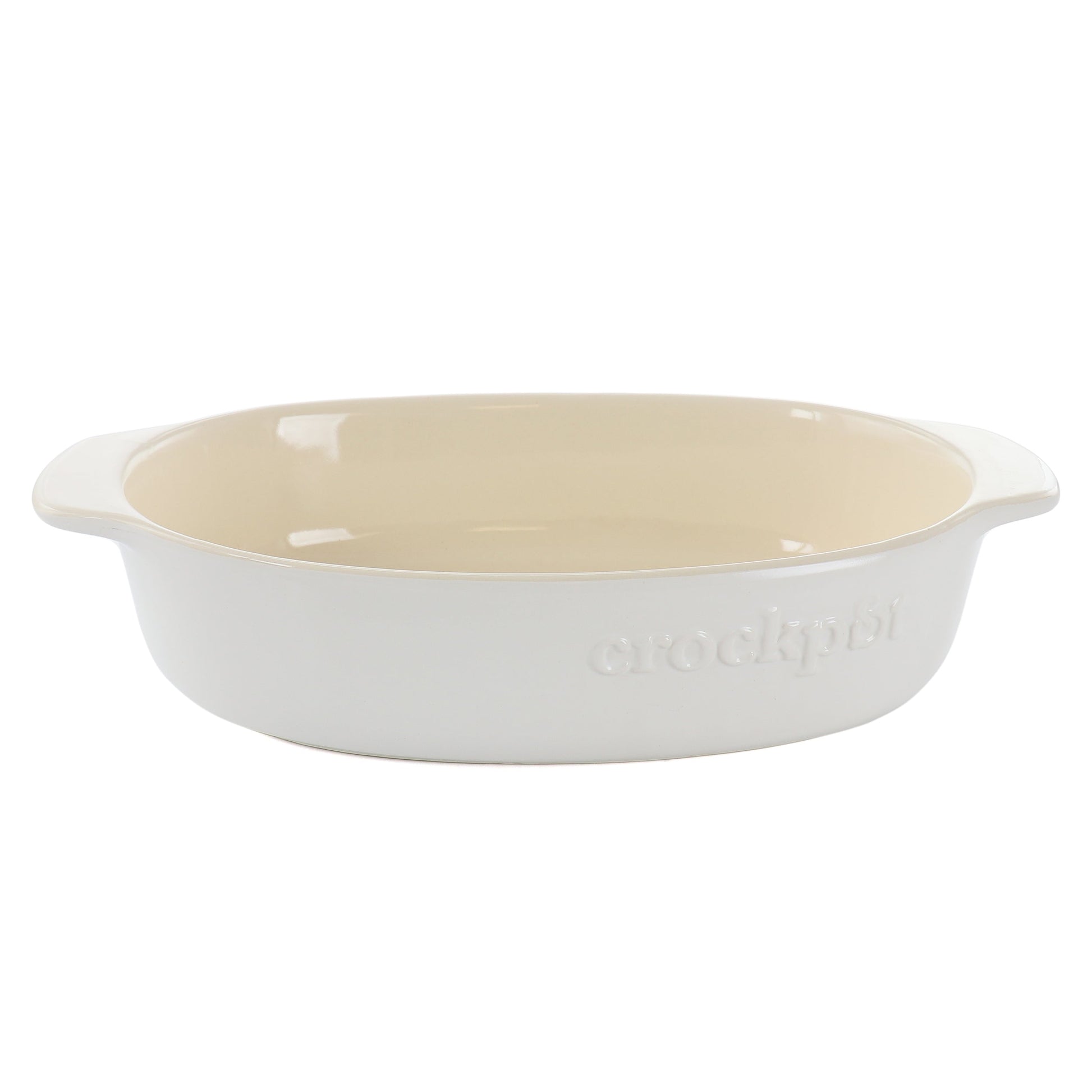 Crock Pot Artisan 2.5 Quart Oval Stoneware Casserole in White LuxuryLifeWay Online Store