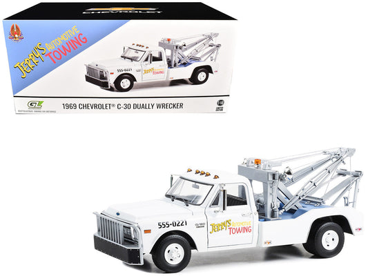1969 Chevrolet C-30 Dually Wrecker Jerry’s Towing "Fall Guy Stuntman Association" "The Fall Guy" (1981-1986) TV Series 1/18 Diecast Model Car by Greenlight LuxuryLifeWay Online Store
