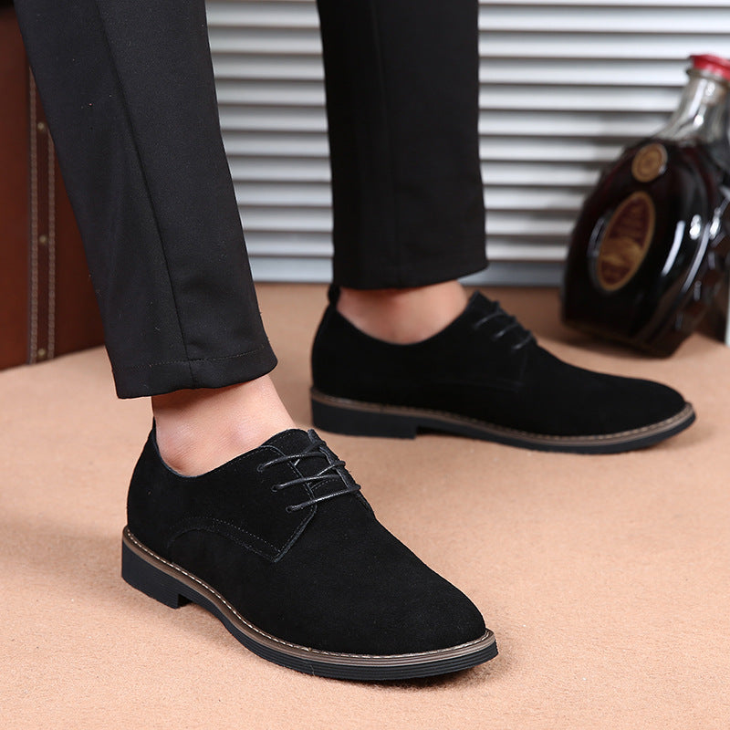 Low to help shallow mouth rubber low heel men's casual shoes Best YouTube Store