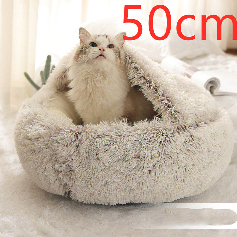 2-in-1 Plush Pet Bed Pets Fashion