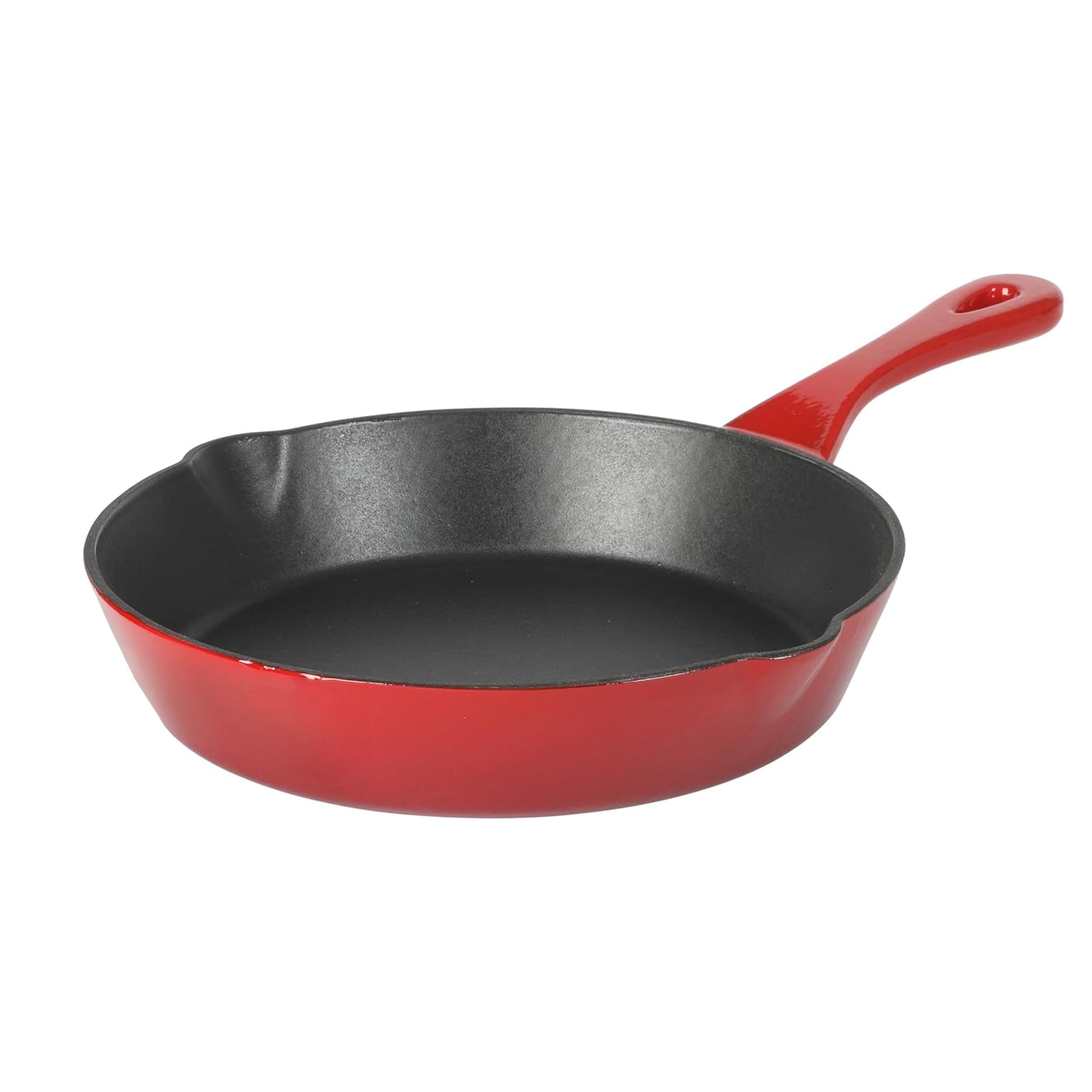 Crock-Pot Artisan 8 Inch Enameled Cast Iron Round Skillet in Gradient Red LuxuryLifeWay Online Store