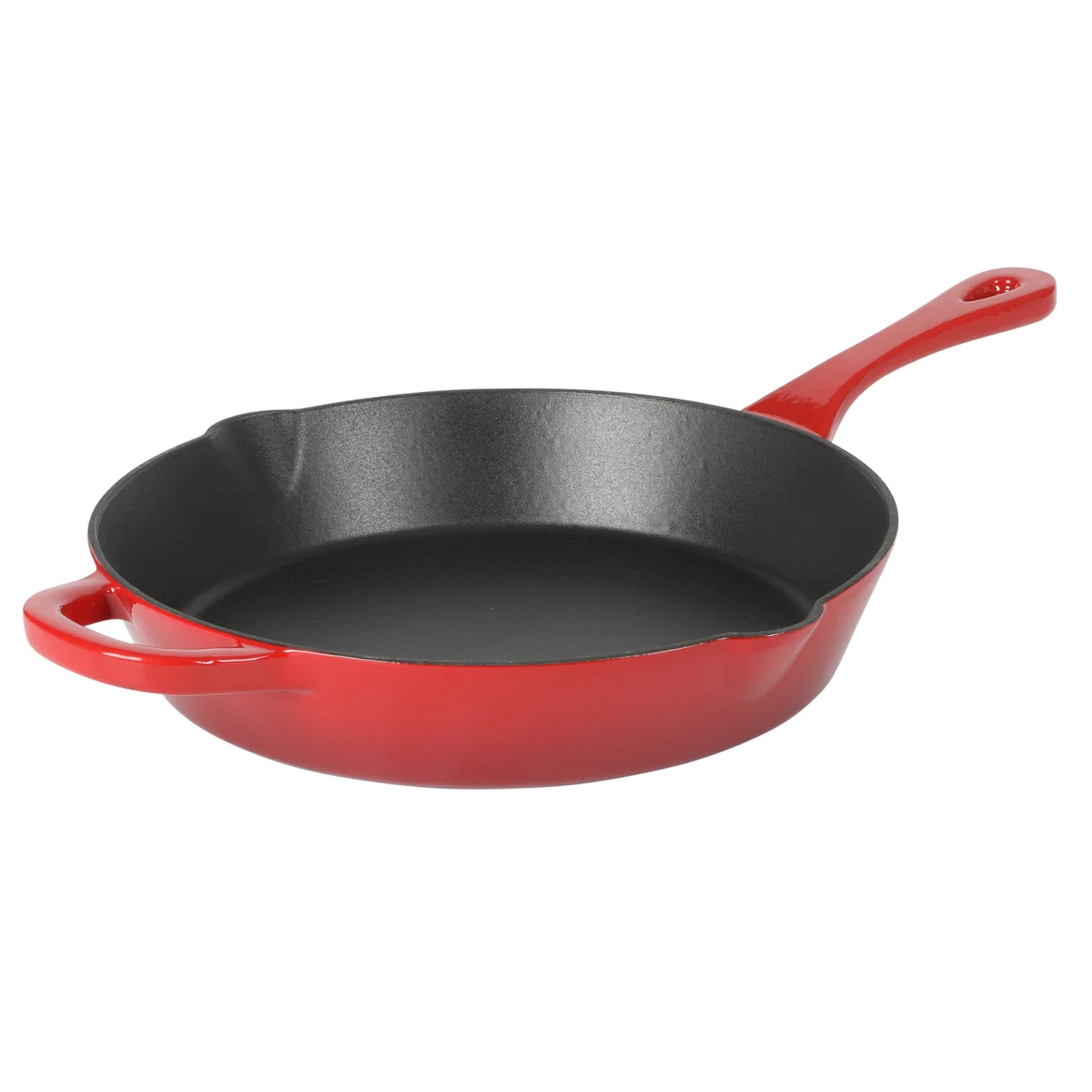 Crock-Pot Artisan 12 Inch Enameled Cast Iron Round Skillet in Gradient Red LuxuryLifeWay Online Store