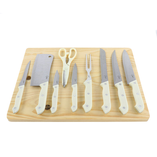 Gibson Home Wildcraft 10 Piece Cutlery Set With Cutting Board LuxuryLifeWay Online Store