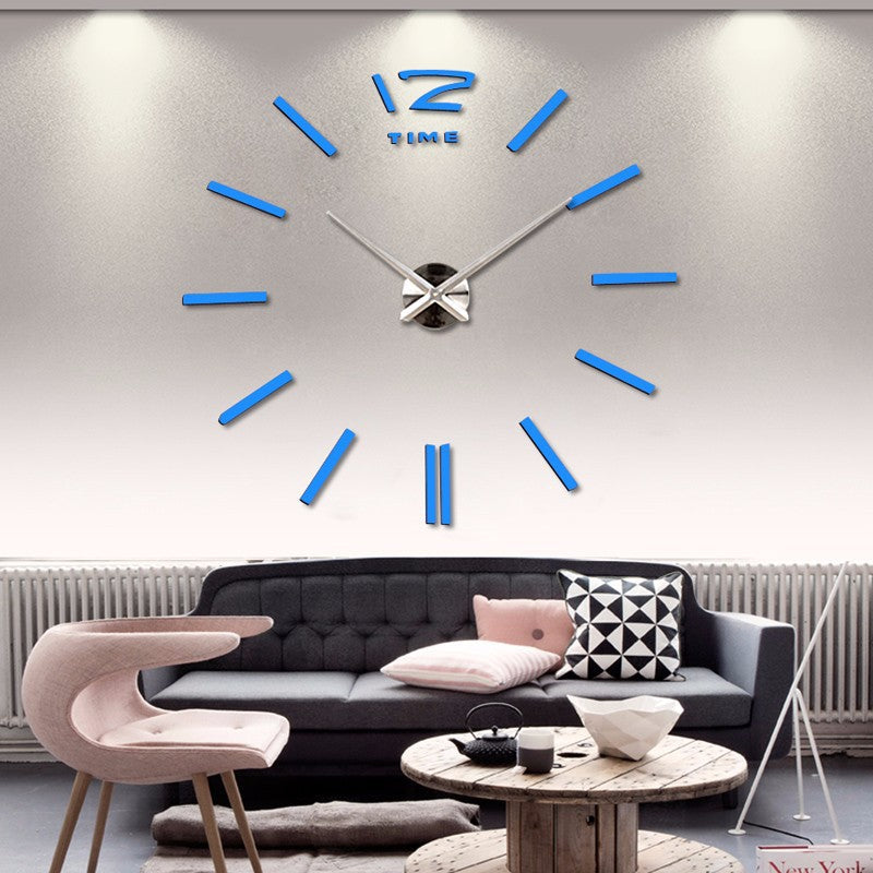 DIY creative fashion home decor acrylic wall clock PearlNestDecor.com