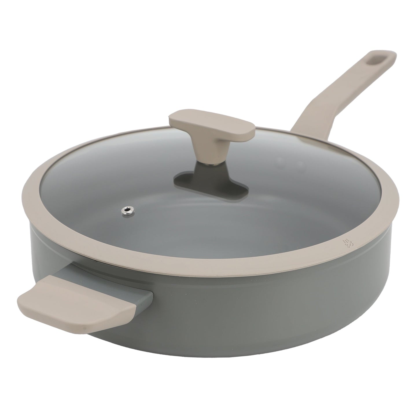 Oster Ambrose 4.5 Quart Nonstick Aluminum Saute Pan with Lid in Matte Grey LuxuryLifeWay Online Store