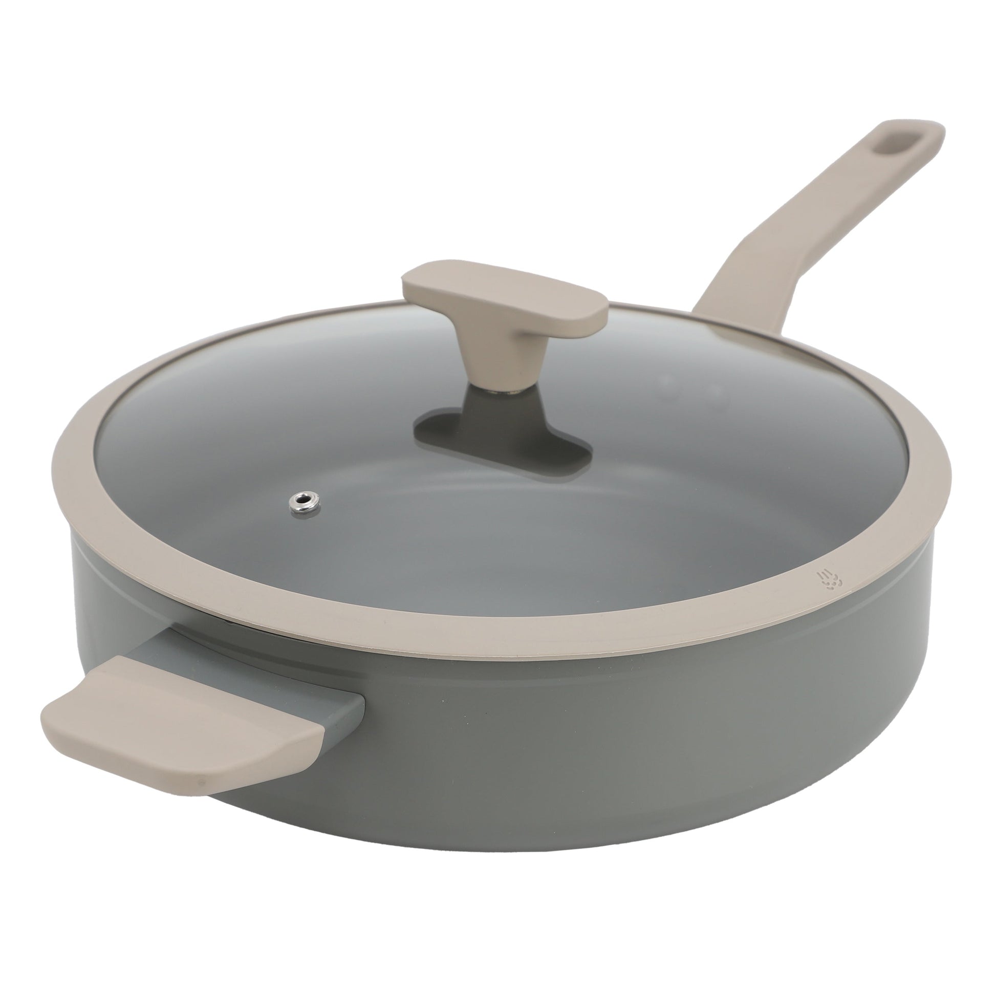 Oster Ambrose 4.5 Quart Nonstick Aluminum Saute Pan with Lid in Matte Grey LuxuryLifeWay Online Store