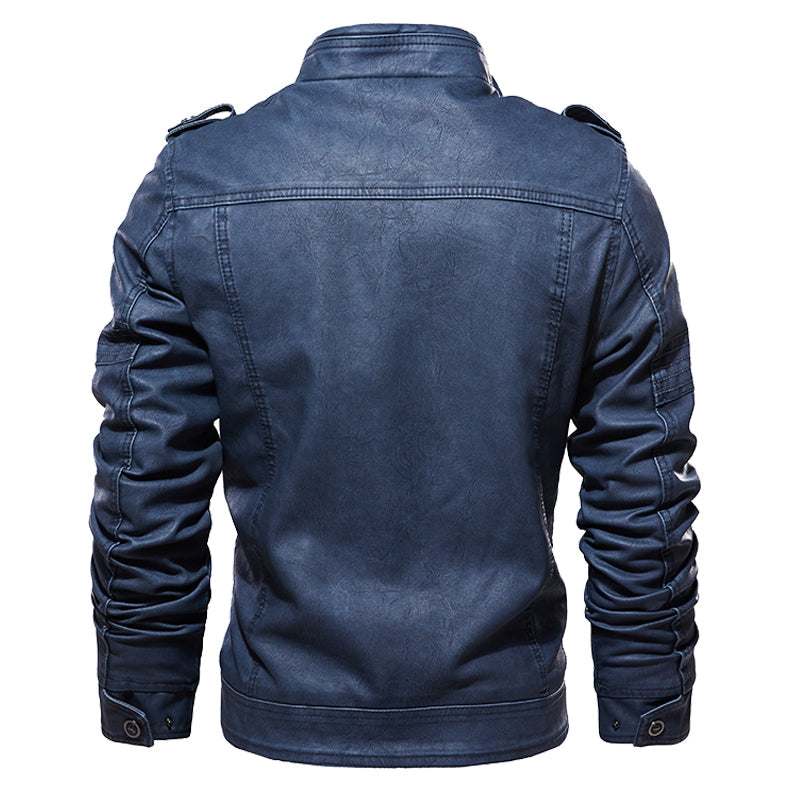 Washed leather jacket Best YouTube Store