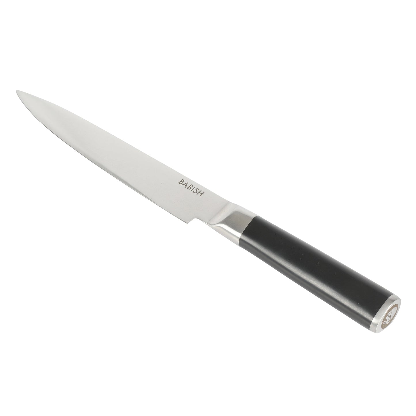 Babish 8 Inch High-Carbon Stainless Steel Full Tang Carving Knife in Black LuxuryLifeWay Online Store