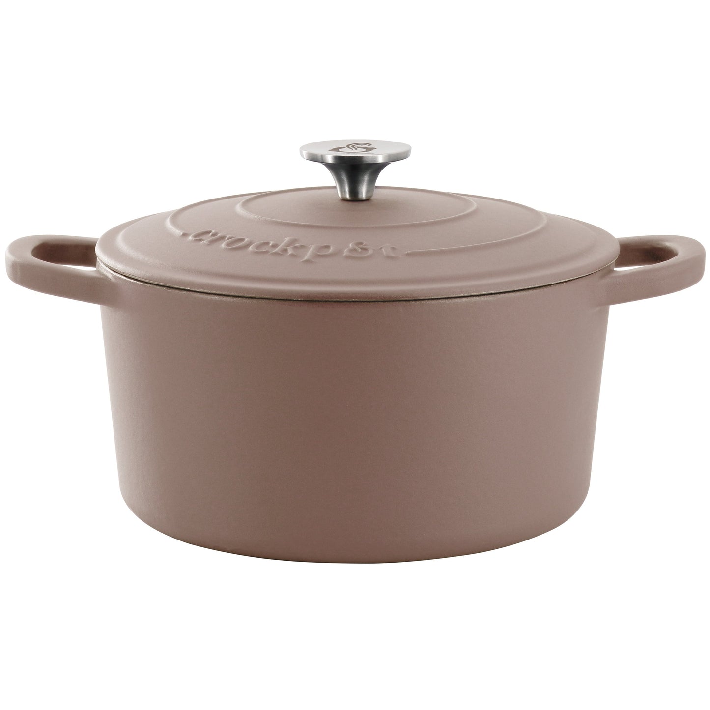 Crockpot Artisan 5 Quart Enameled Cast Iron Dutch Oven in Matte Dusty Pink LuxuryLifeWay Online Store