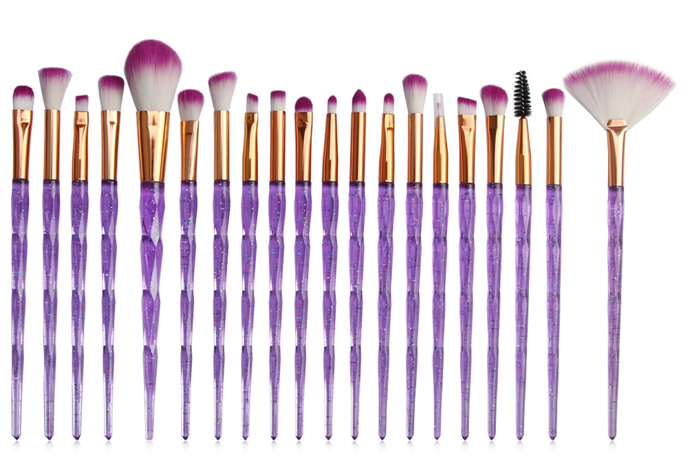 Diamond Makeup Brush Set (20 Pcs) CJD2