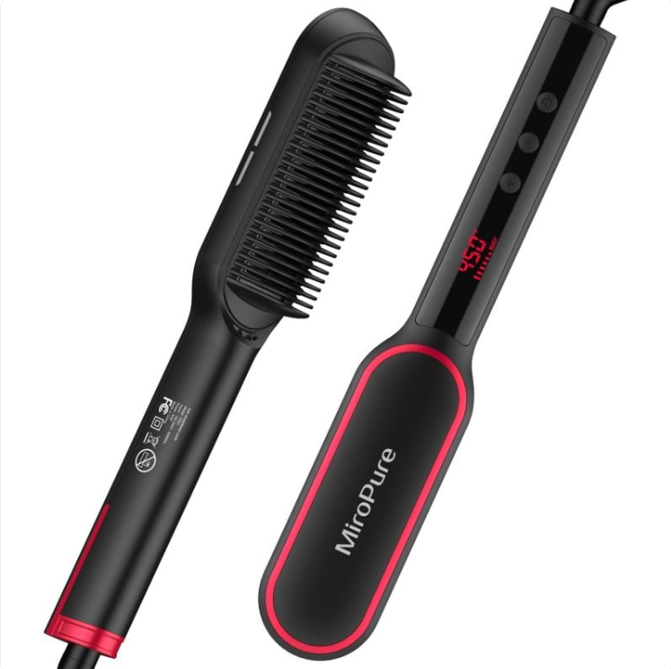 MiroPure Hair Straightener Brush LadyShow.Store