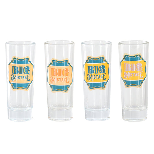 Wanda June Home by Miranda Lambert 4 Piece 2.2 Ounce Shot Glass Set in Teal LuxuryLifeWay Online Store
