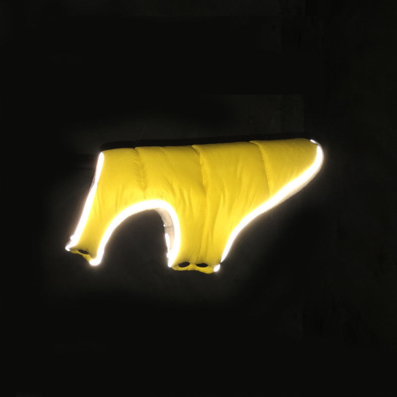 Pet Jacket Warm Winter Dog Clothes Reflective Puppy Clothing Vest Comfortable Fleece Pet Dogs Coat For Small Medium Large Dogs Pets Fashion
