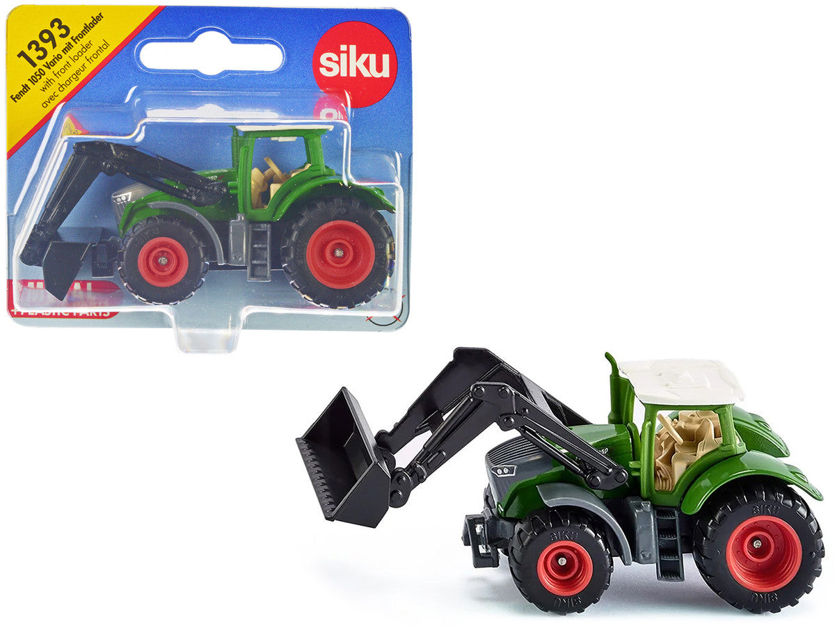 Fendt 1050 Vario Tractor with Front Loader Green with White Top Diecast Model by Siku LuxuryLifeWay Online Store