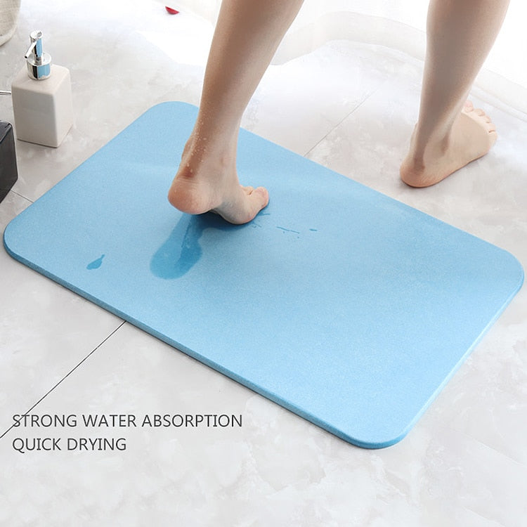 Anti-Slip Foot Pad Super Absorb Dry Diatomite Bath Mat