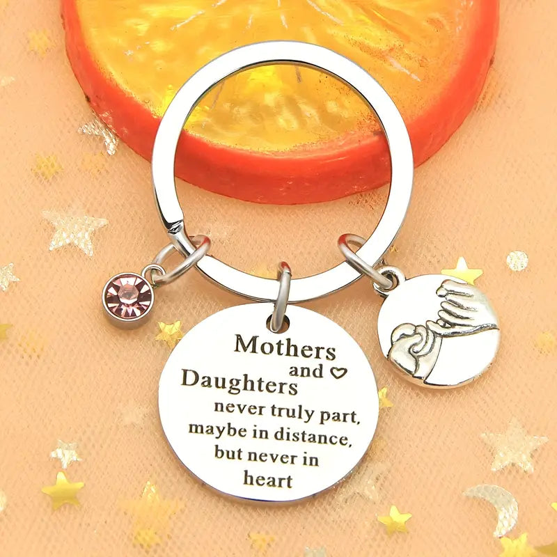 Stainless Steel Keyring Gift for Mother and Daughter LadyShow.Store