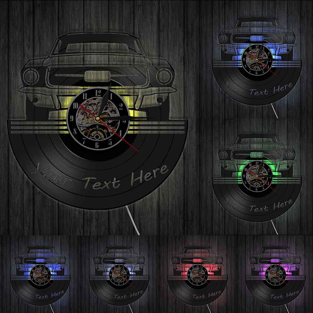 Car Fashion Vinyl Record Creative Wall Clock PearlNestDecor.com
