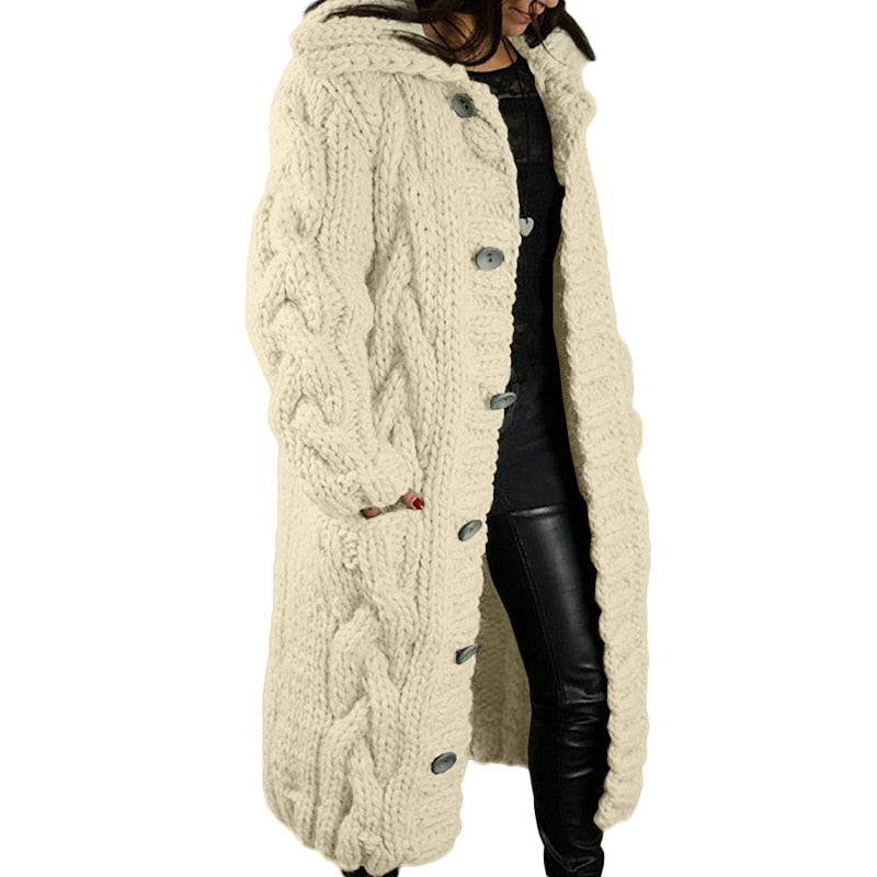 Women's Cardigan Plus Size Sweater Coat LadyShow.Store