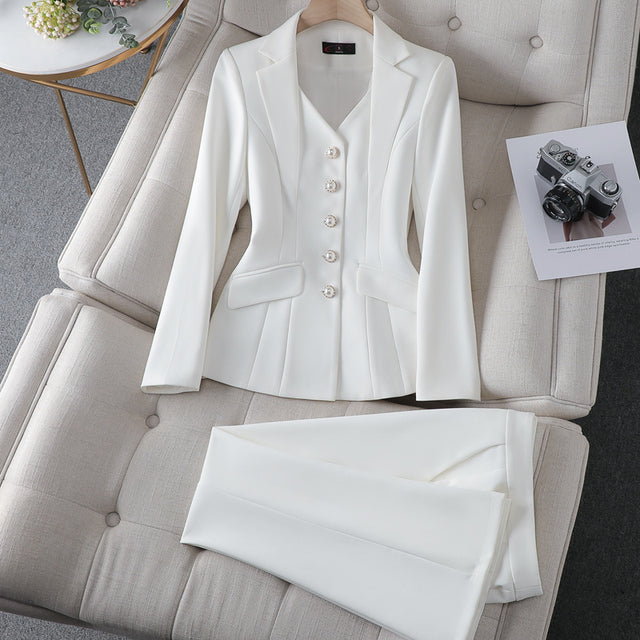 Women’s Office Business Suit Jacket and Pants Set Pi-Mart