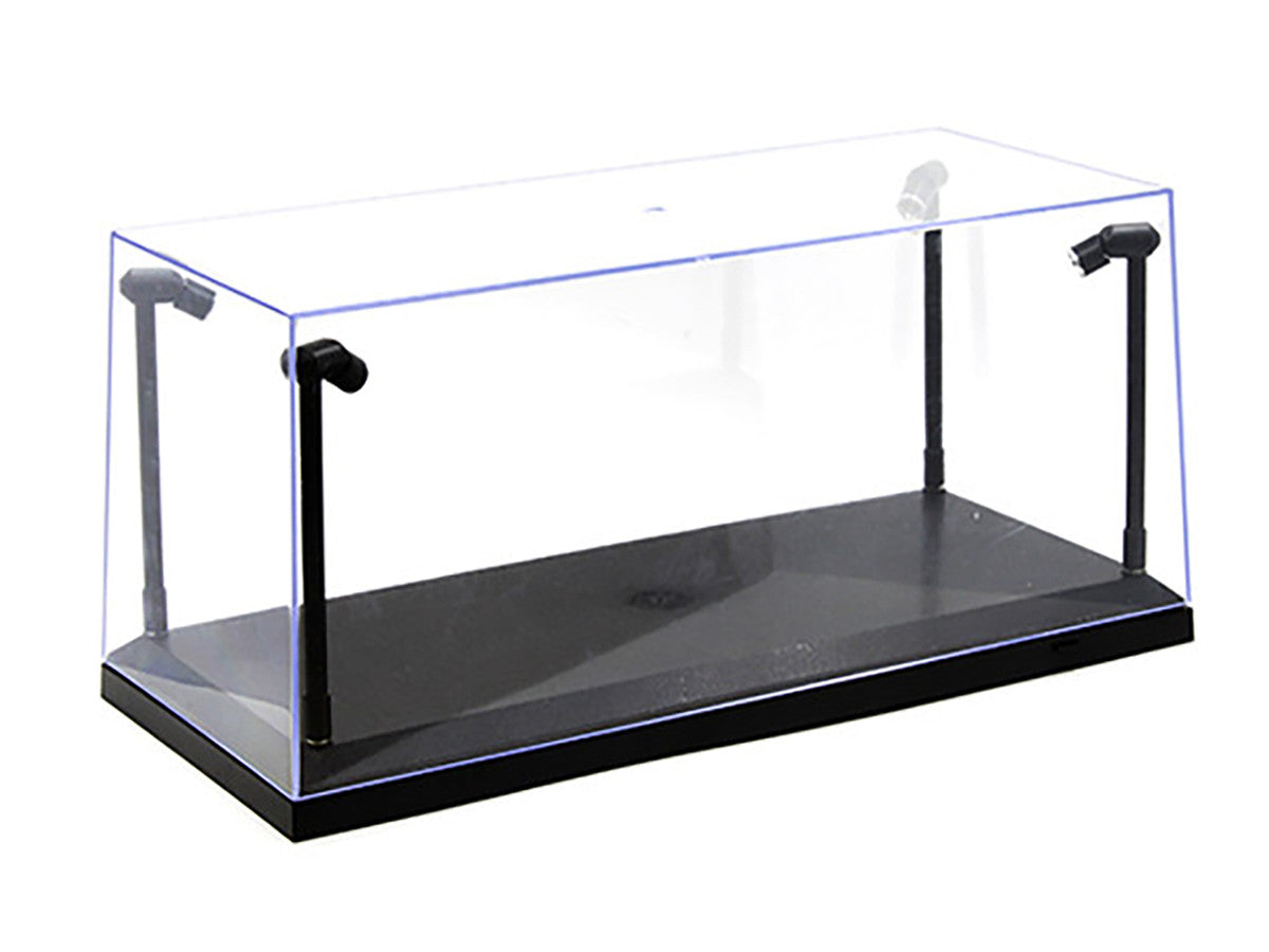 Collectible Display Show Case with LED Lights and Black Base for 1/24 1/18  Models by Illumibox LuxuryLifeWay Online Store