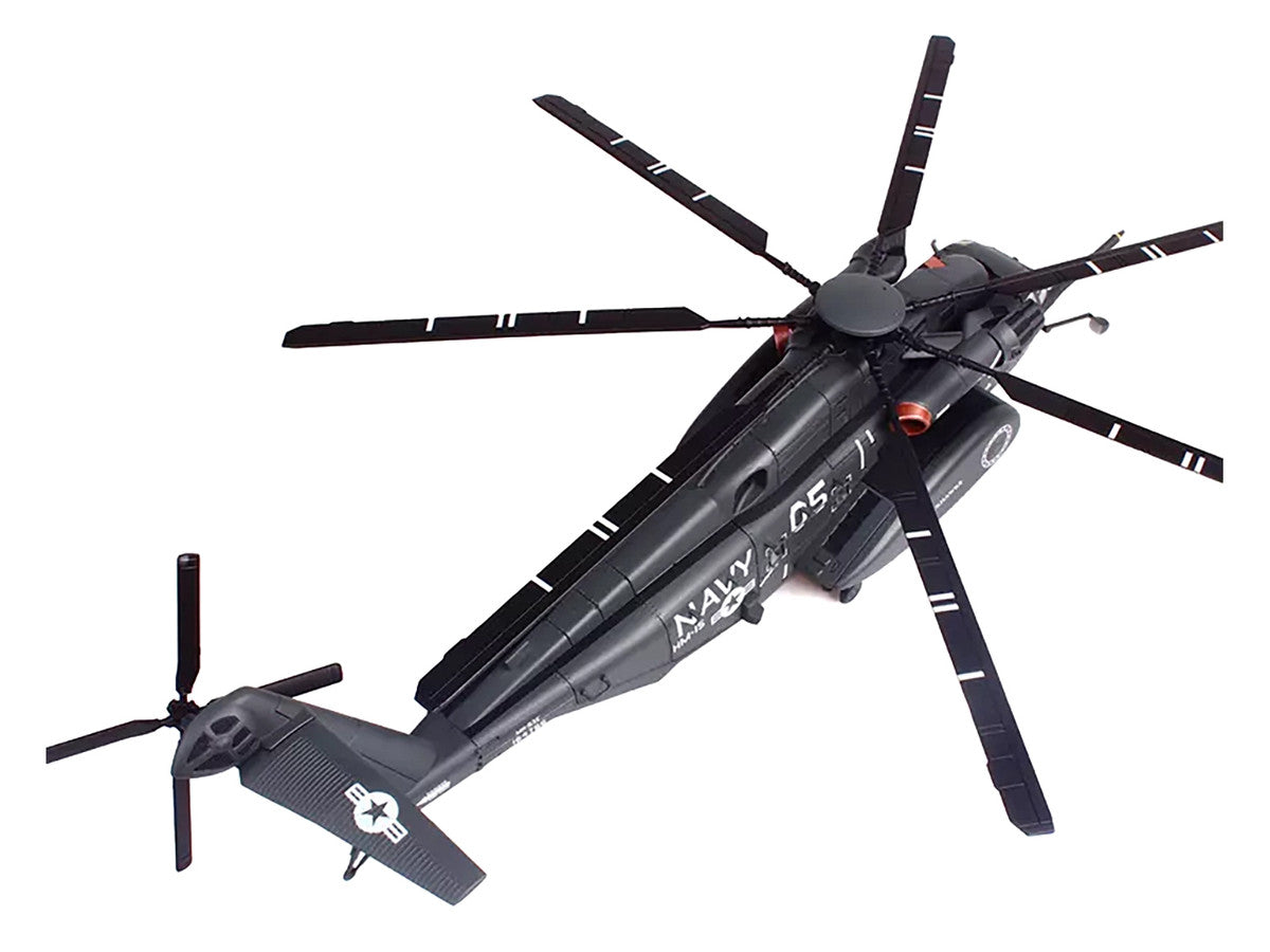 Sikorsky MH-53E Sea Dragon Helicopter "United States Navy Blackhawks Tail Number 05" Dark Gray 1/72 Diecast Model by Panzerkampf LuxuryLifeWay Online Store