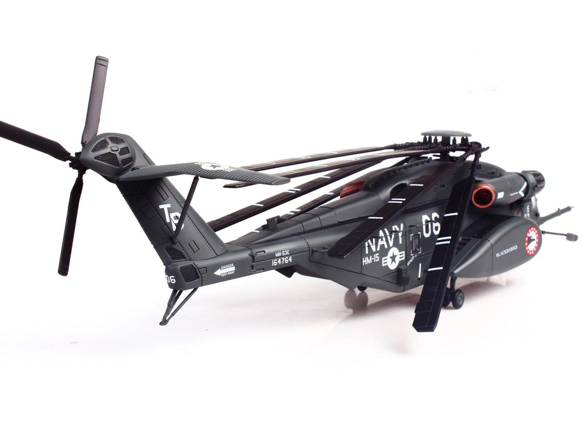 Sikorsky MH-53E Sea Dragon Helicopter "United States Navy Blackhawks Tail Number 06" Dark Gray 1/72 Diecast Model by Panzerkampf LuxuryLifeWay Online Store