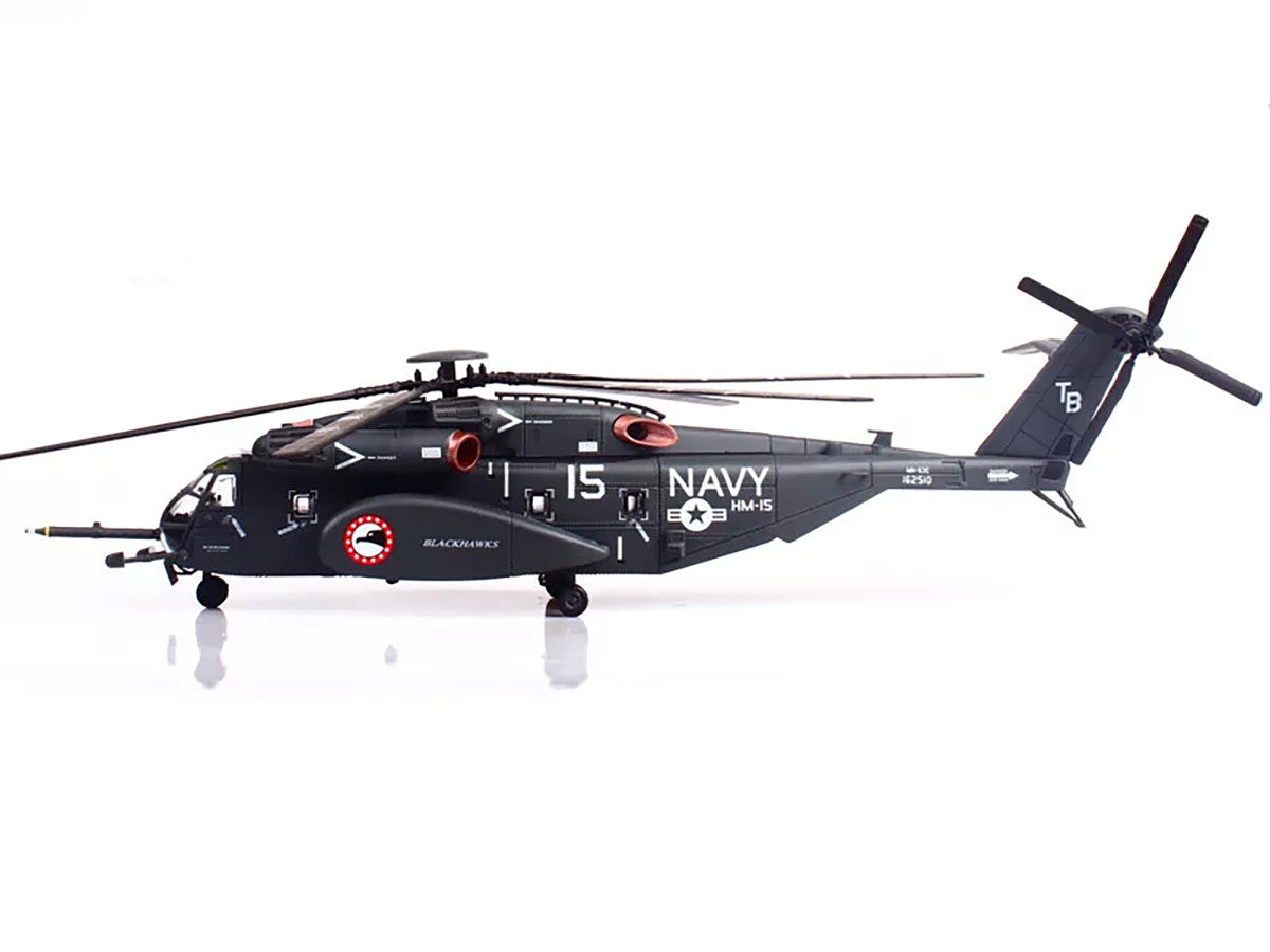 Sikorsky MH-53E Sea Dragon Helicopter "United States Navy Blackhawks Tail Number 15" Dark Gray 1/72 Diecast Model by Panzerkampf LuxuryLifeWay Online Store