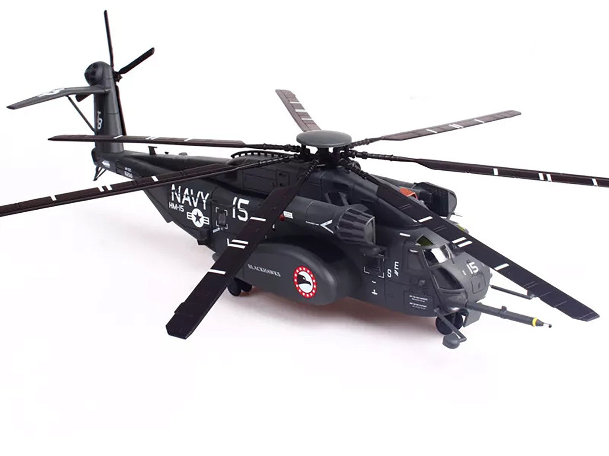 Sikorsky MH-53E Sea Dragon Helicopter "United States Navy Blackhawks Tail Number 15" Dark Gray 1/72 Diecast Model by Panzerkampf LuxuryLifeWay Online Store