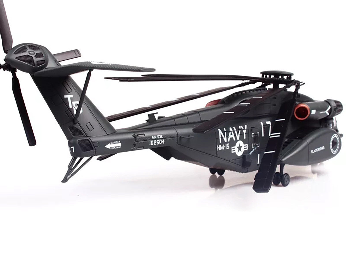 Sikorsky MH-53E Sea Dragon Helicopter "United States Navy Blackhawks Tail Number 17" Dark Gray 1/72 Diecast Model by Panzerkampf LuxuryLifeWay Online Store