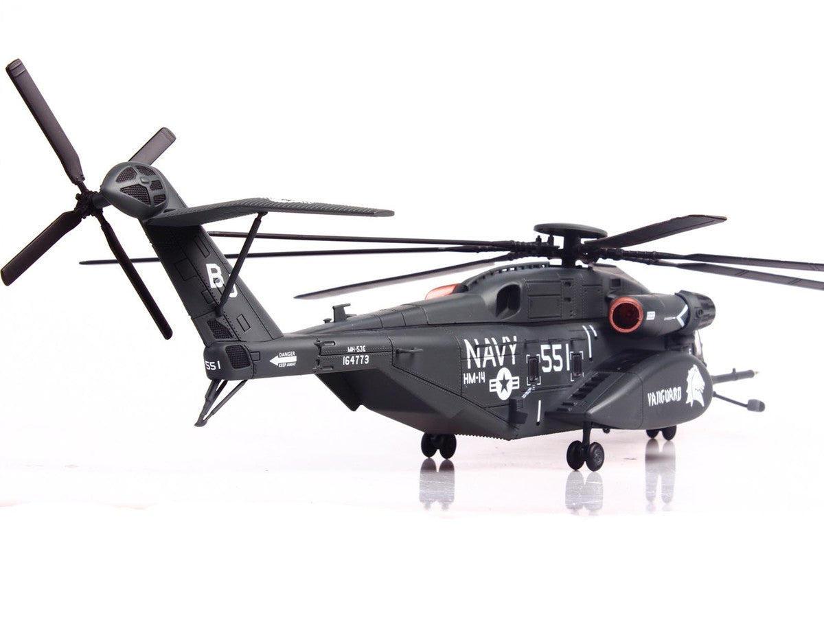 Sikorsky MH-53E Sea Dragon Helicopter "United States Navy Vanguard Tail Number 551" Dark Gray 1/72 Diecast Model by Panzerkampf LuxuryLifeWay Online Store