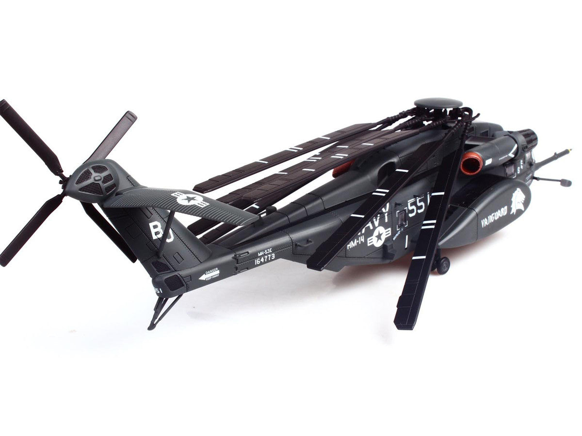 Sikorsky MH-53E Sea Dragon Helicopter "United States Navy Vanguard Tail Number 551" Dark Gray 1/72 Diecast Model by Panzerkampf LuxuryLifeWay Online Store